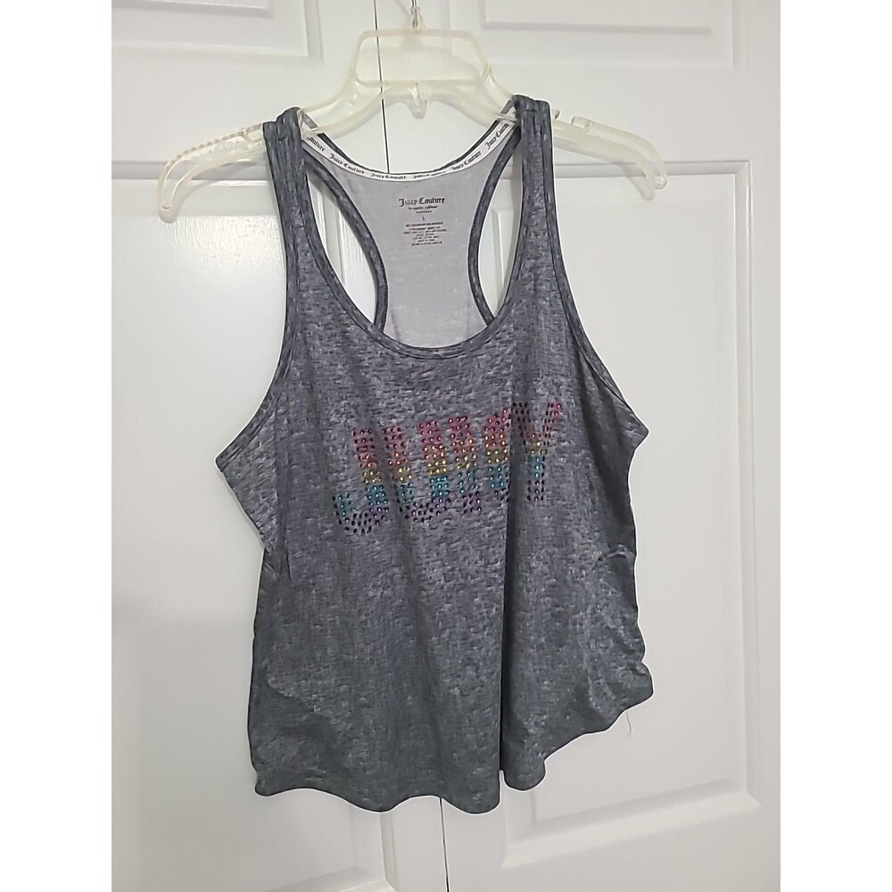 Juicy Couture Tank Top / Sleepwear Rhinestones Rainbow / Gay Pride